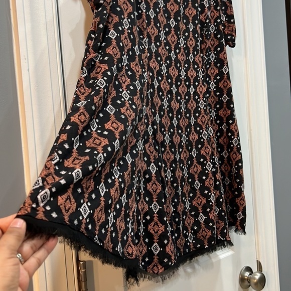 TORRID Shirt Plus Size 1 ALL  Over Print Rayon Lightweight Boho Womens - Picture 4 of 8